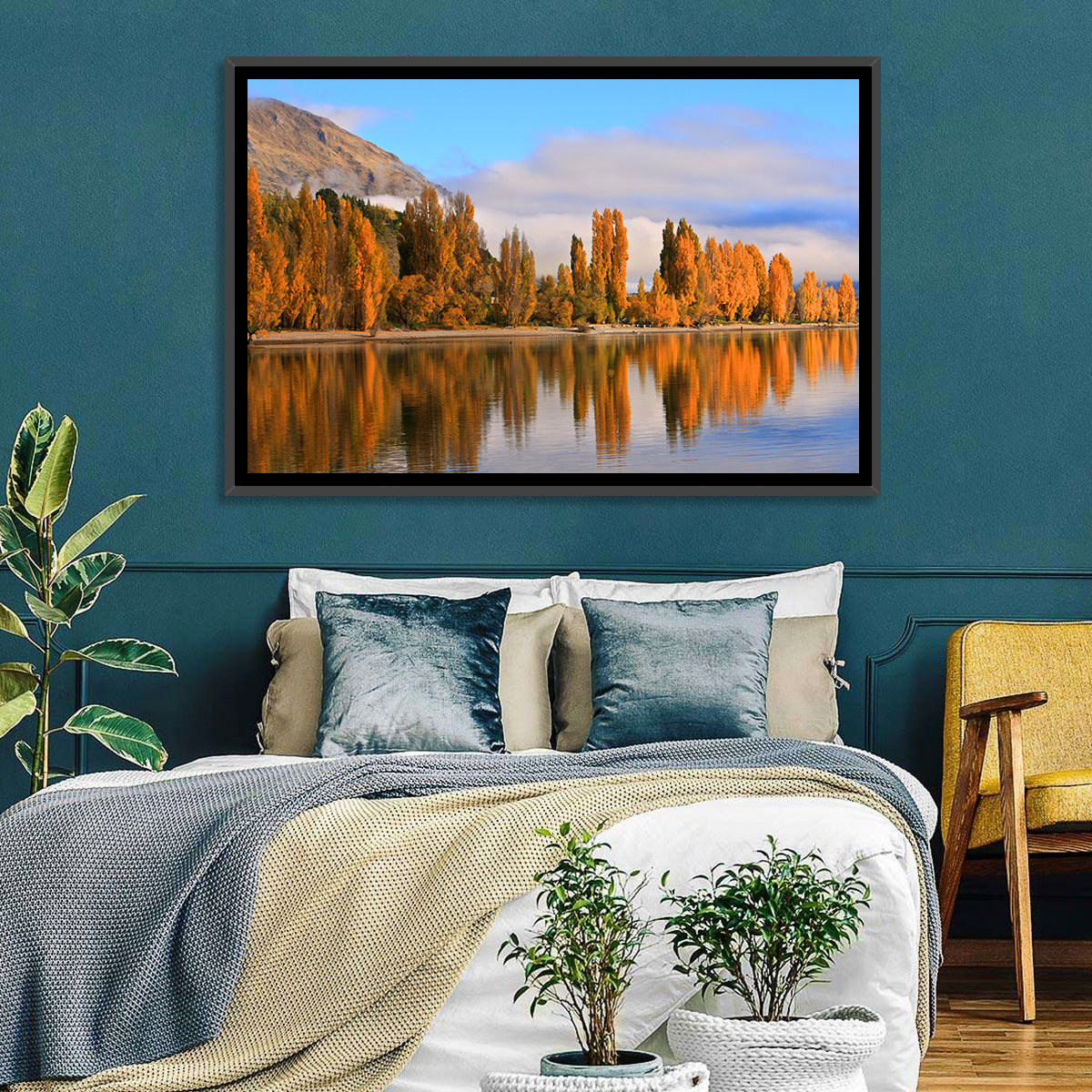Lake Wanaka Autumn Reflection Wall Art