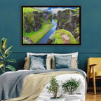 Neverland Cliffs, Fjaðrárgljúfur Canyon Wall Art