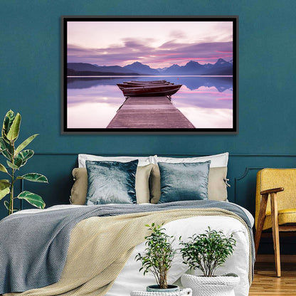 Lake Mcdonald Sunset Dock Wall Art