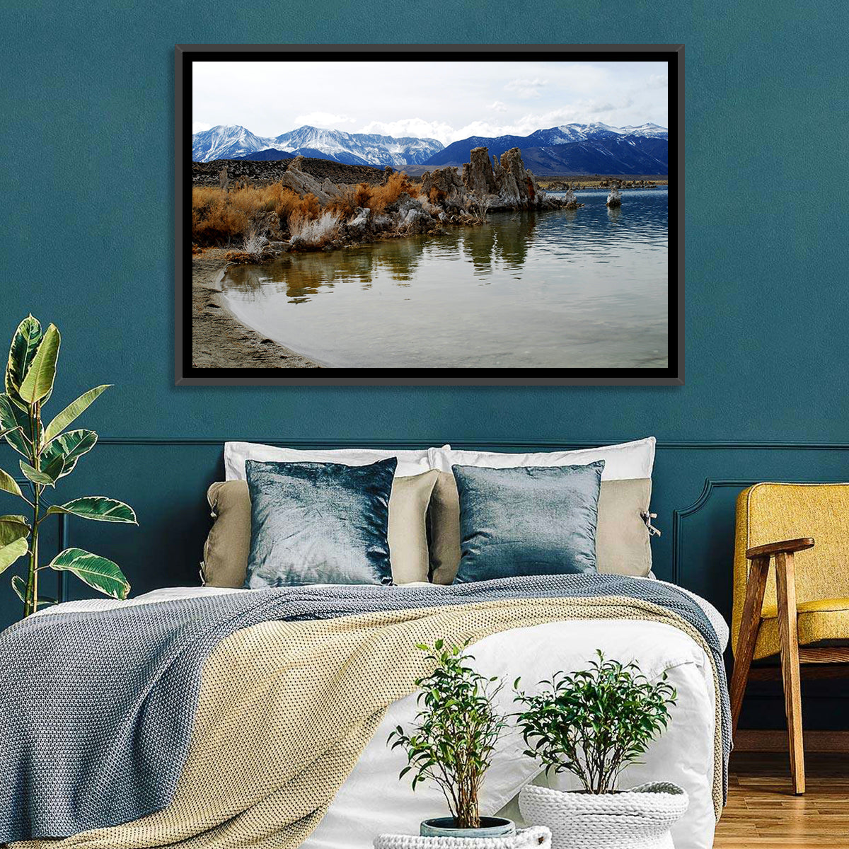 Mono Lake Tufa Towers with Mount Whitney Wall Art