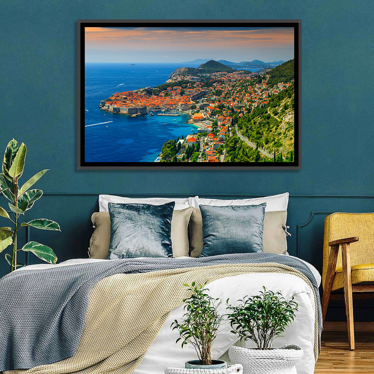 Dubrovnik Old Town Sunset Wall Art