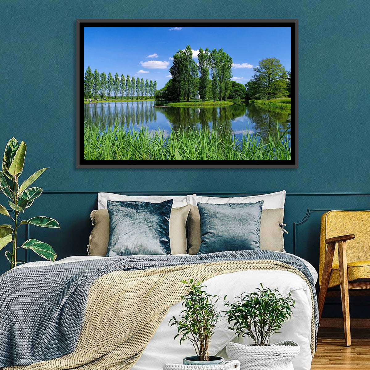 Woerlitz Rousseau Island Reflection Wall Art