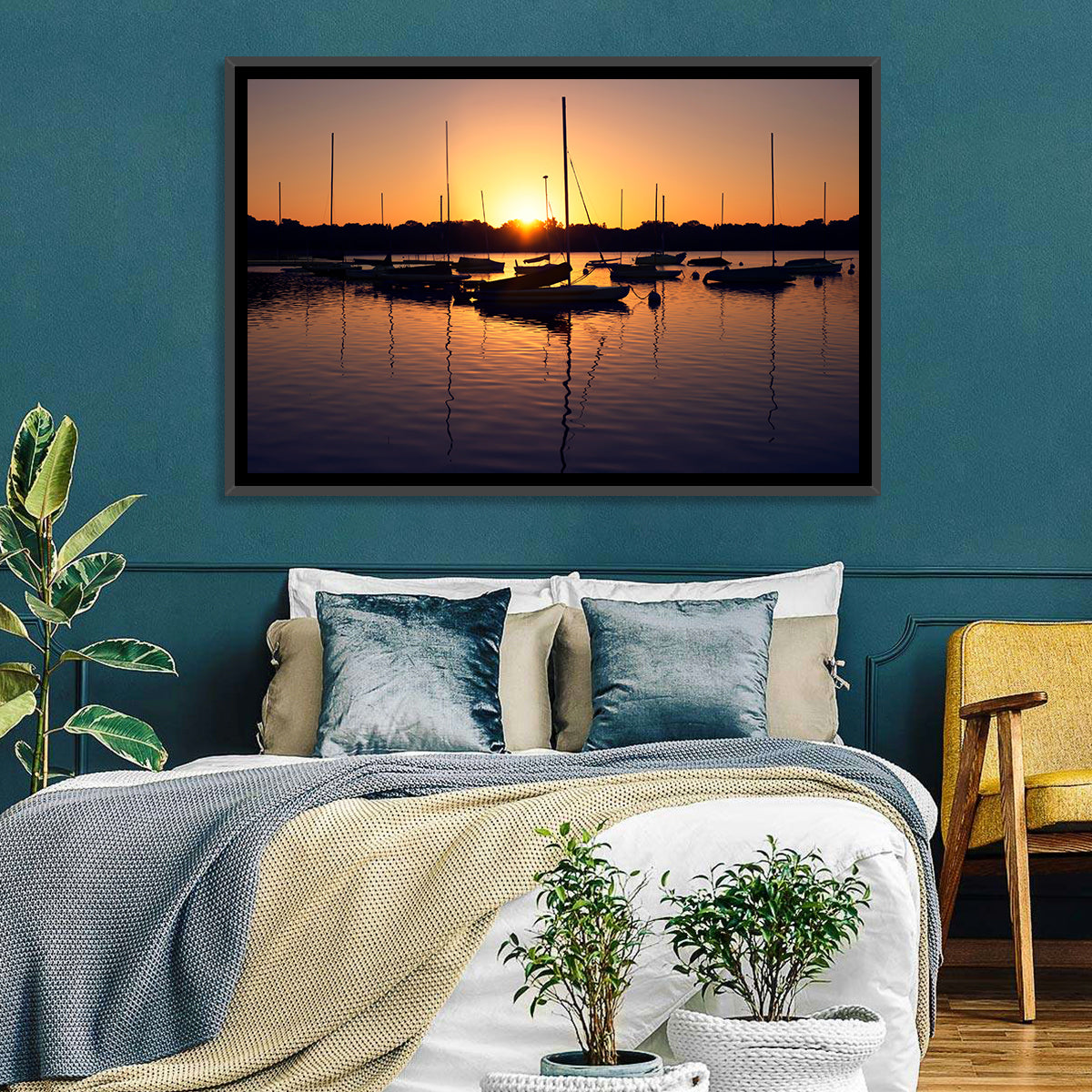 Lake Harriet Golden Sunrise Wall Art