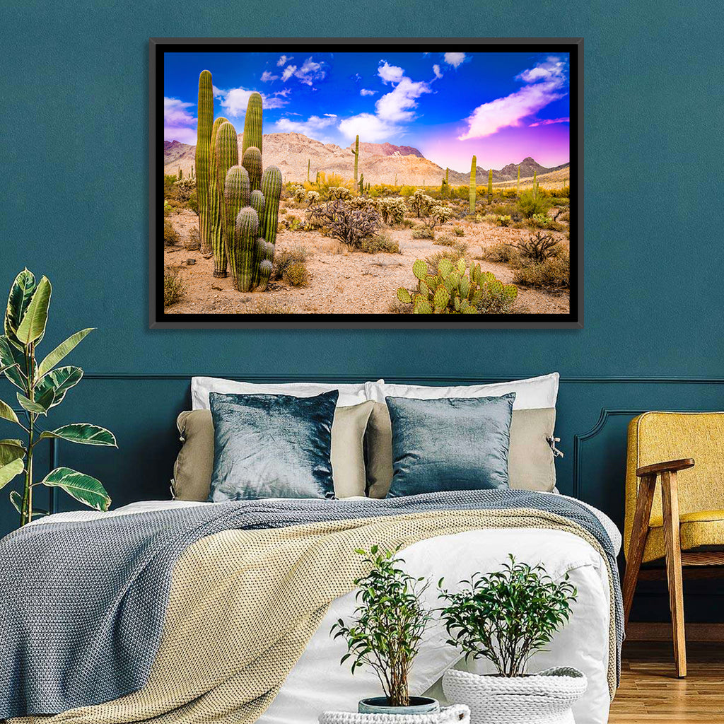 Arizona Saguaro Sunset Wall Art