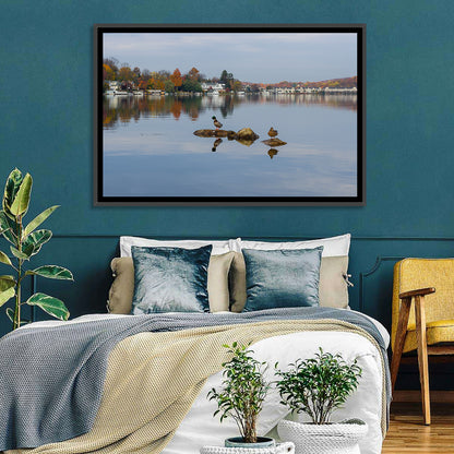 Lake Hopatcong Autumn Reflection Wall Art