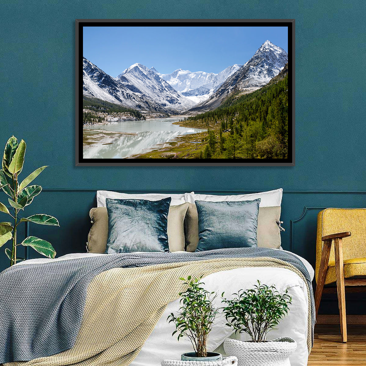 Akkem Lake Reflection Wall Art