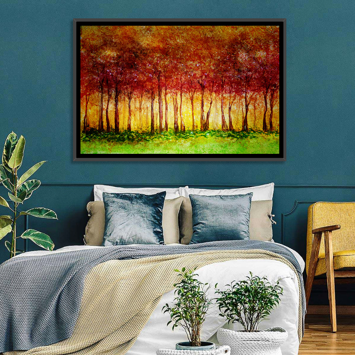 Autumn Tree Row Wall Art