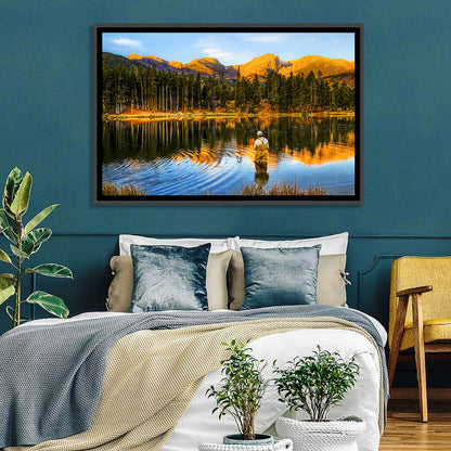Sunrise Fishing at Sprague Lake Wall Art