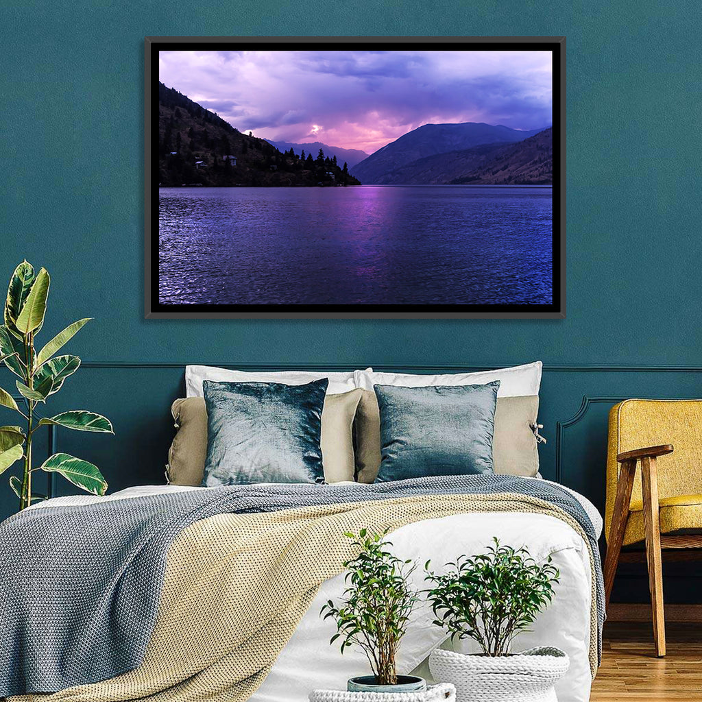 Lake Chelan Violet Sunset Wall Art