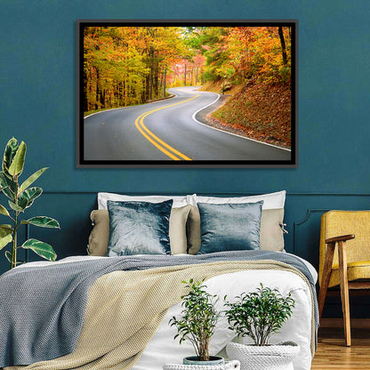 Winding Autumn Road Wall Art