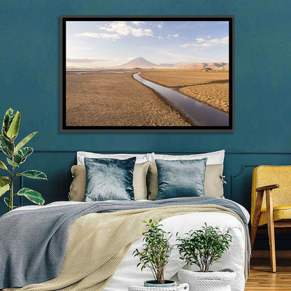 Lake Natron with Ol Doinyo Lengai Wall Art