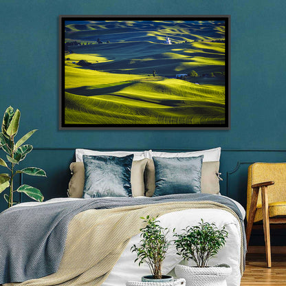 Palouse Hills with Grain Elevator Wall Art