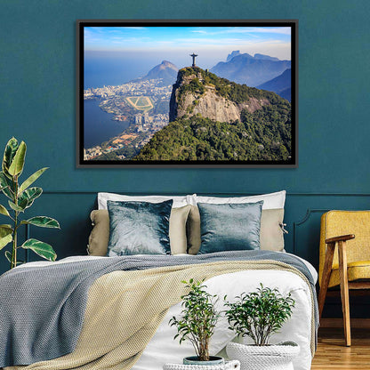 Rio De Janeiro Skyline with Christ the Redeemer Wall Art