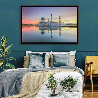 Kota Kinabalu City Mosque at Sunrise Wall Art