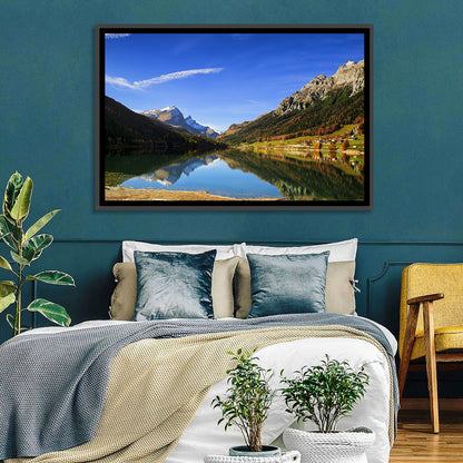 Lake Sils Morning Reflection Wall Art