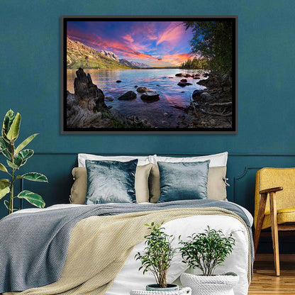 Jenny Lake Sunset Wall Art