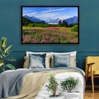 Juneau Meadow with Mendenhall Glacier Wall Art