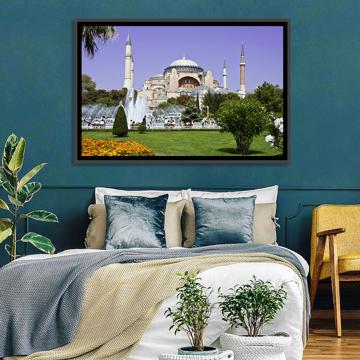 Hagia Sophia Fountain Gardens Istanbul Wall Art