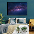 Violet Blue Milky Way Galaxy Wall Art