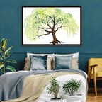 Weeping Willow Watercolor Sketch Wall Art