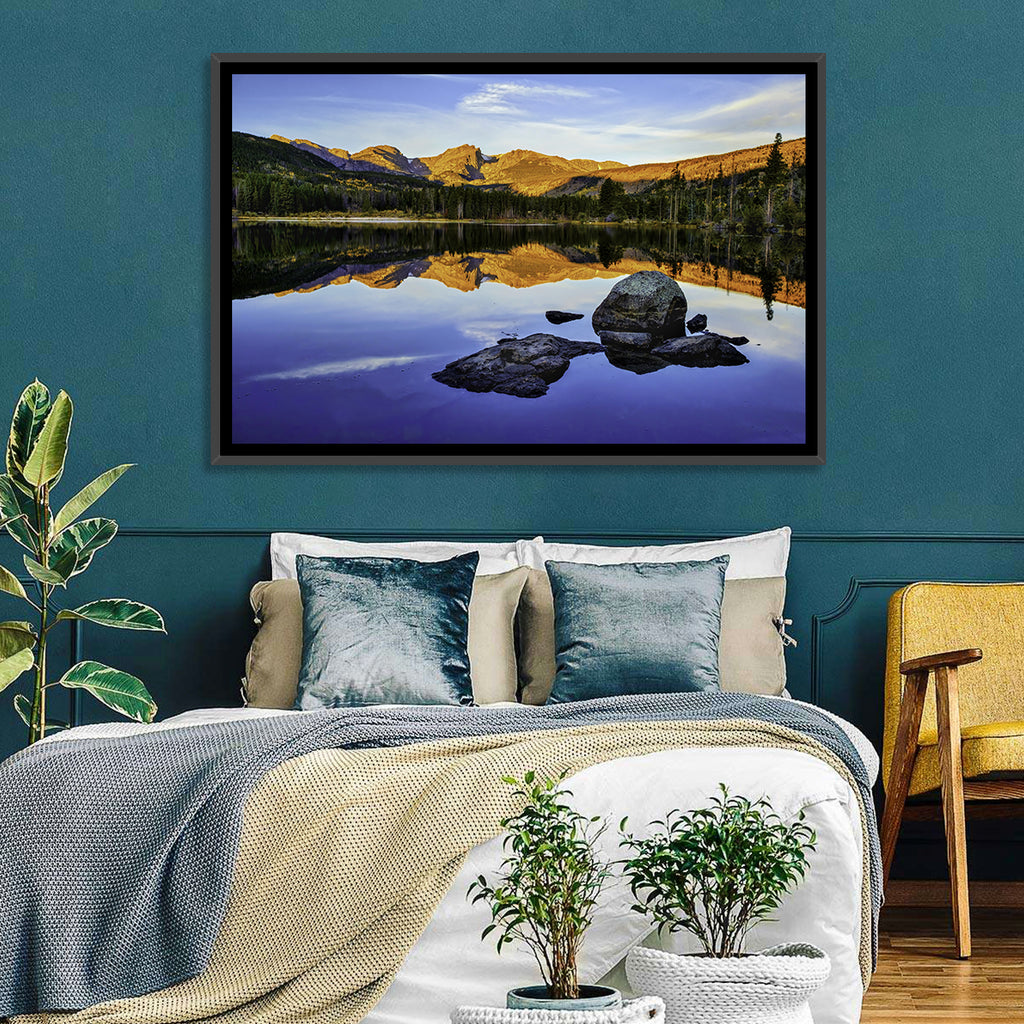 Sprague Lake Sunrise Reflection Wall Art