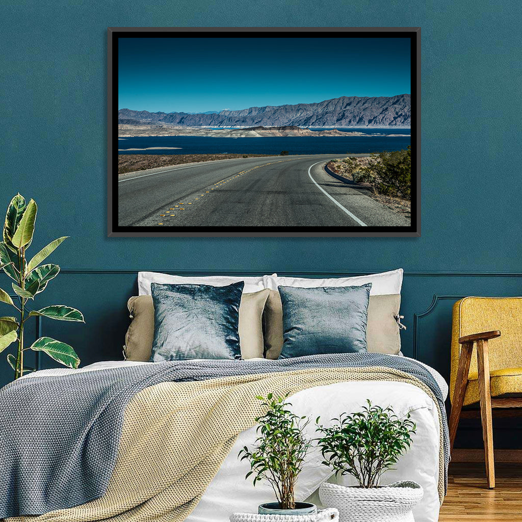 Lake Mead Curved Road Wall Art