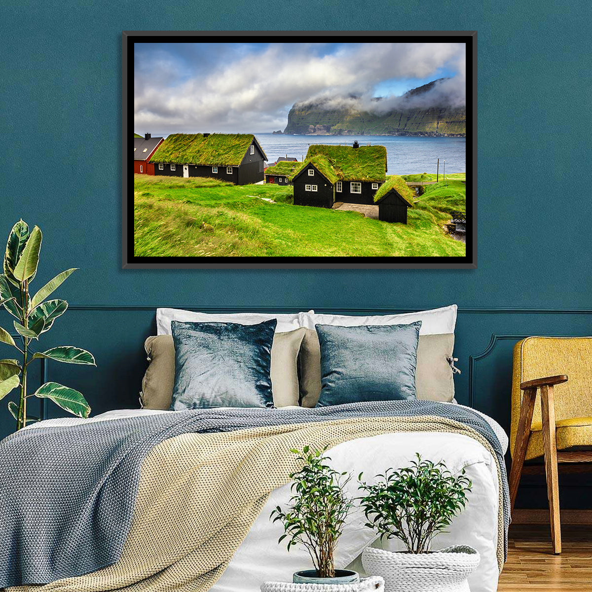 Saksun Village Landscape Wall Art