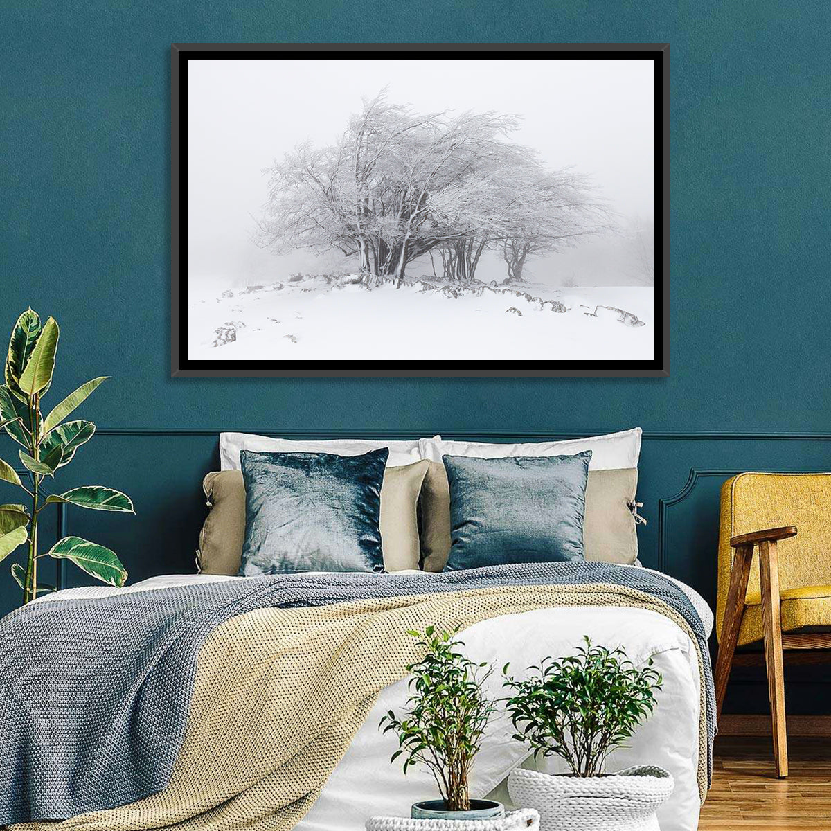 Rime Coated Winter Trees Wall Art