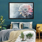 Winter Gerbera with Golden Script Wall Art
