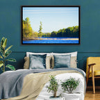 Summer Forest Lake Shoreline Wall Art