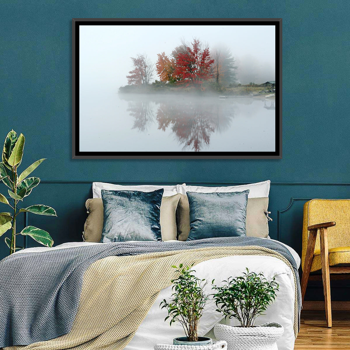 Autumn Morning at Crystal Lake Wall Art