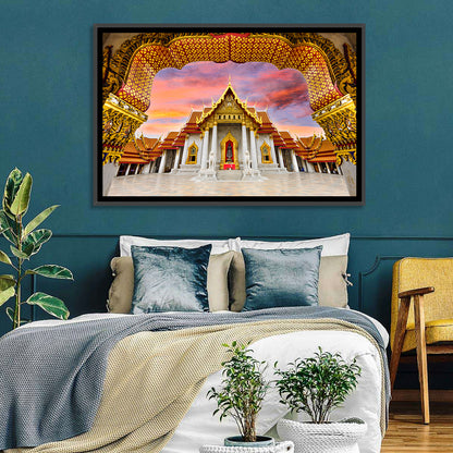 Marble Temple at Sunset Wall Art
