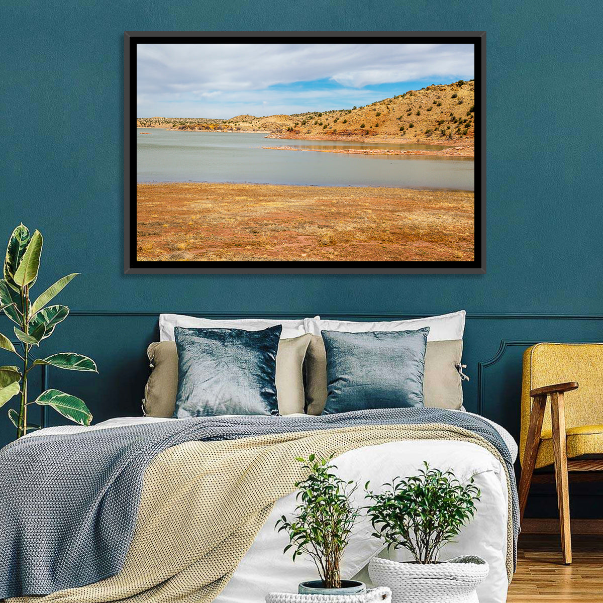 Lyman Lake Arizona Wall Art in a room, landscape