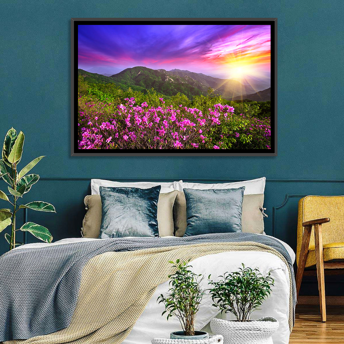 Hwangmaesan Mountain Sunset Wall Art