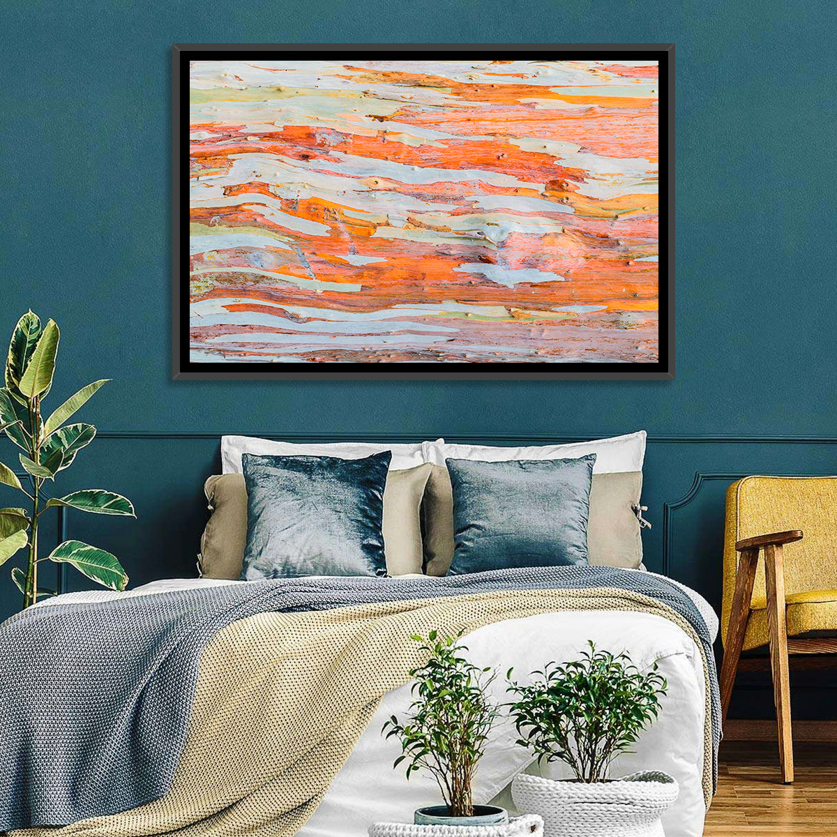 Abstract Eucalyptus Bark Layers Wall Art