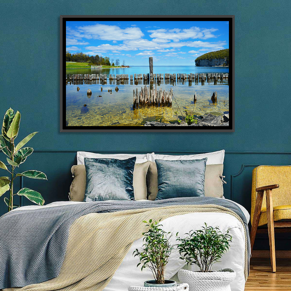 Big Bay De Noc Garden View Wall Art