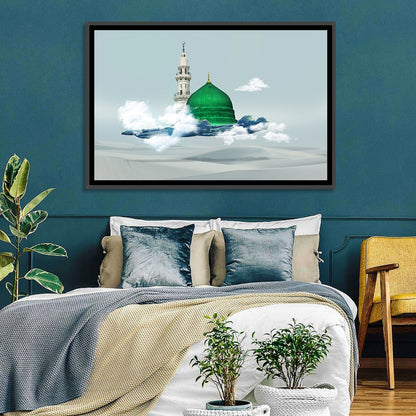 Green Dome of Al-masjid An-nabawi Wall Art