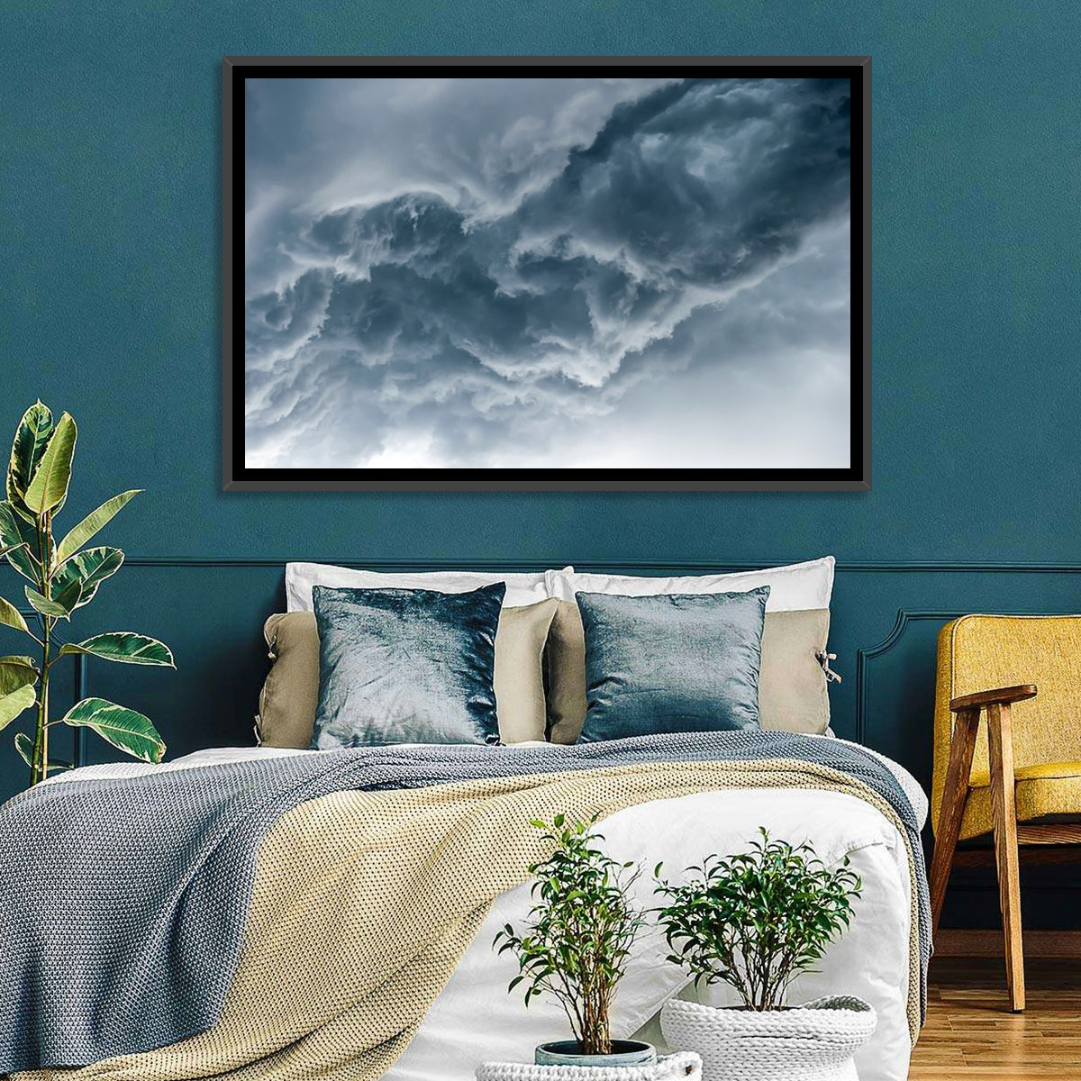 Turbulent Storm Cloud Abstract Wall Art