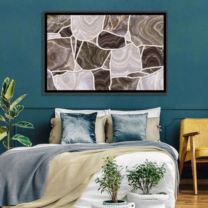 Banded Stone Mosaic Wall Art