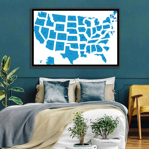 USA Map Wall Art