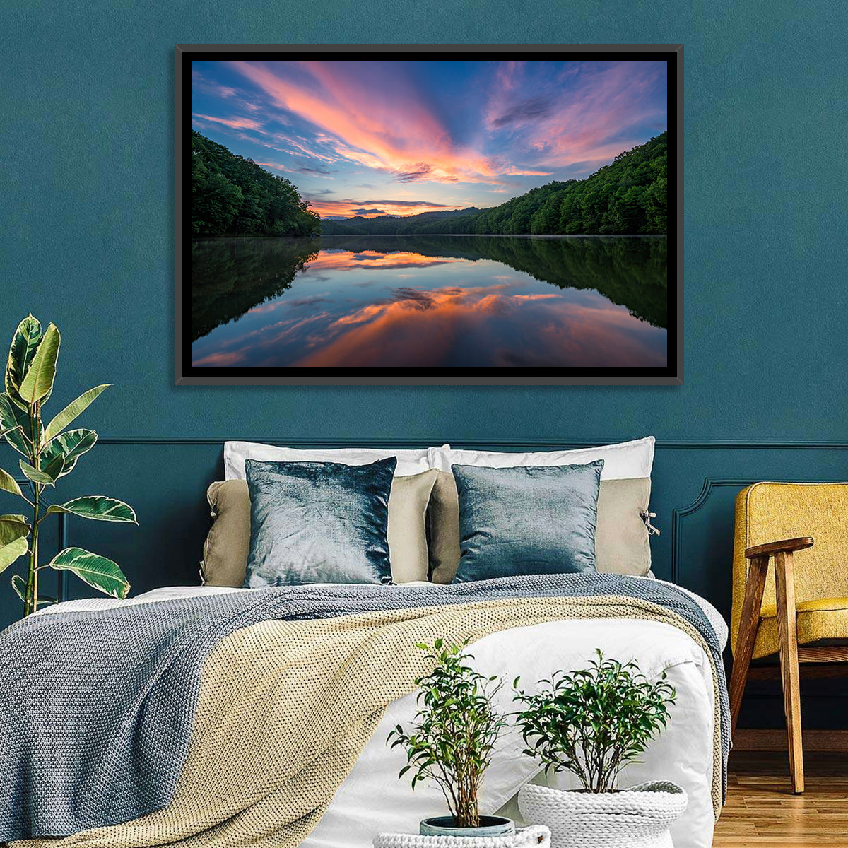 Appalachian Lake Sunset Wall Art