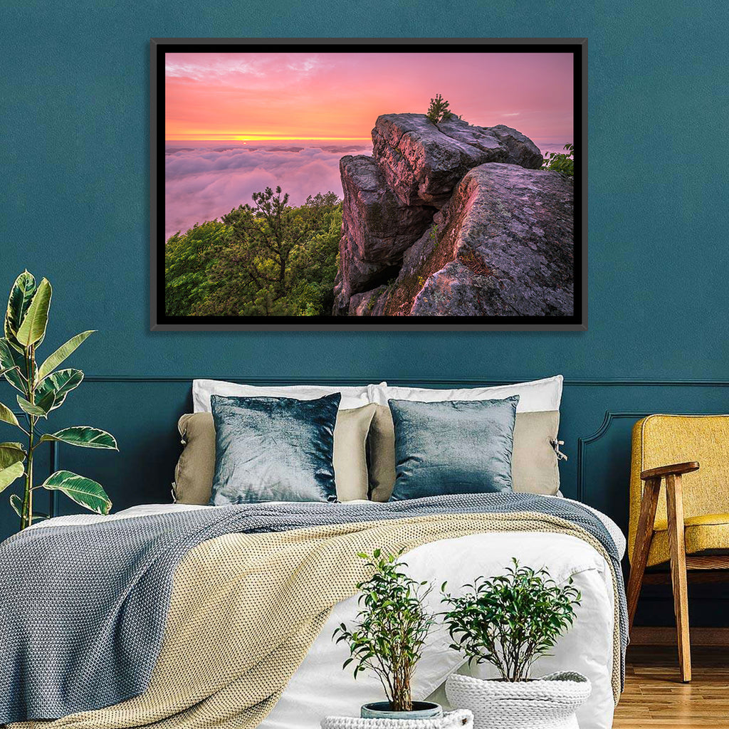 Pine Mountain Trail Sunset Over Cloud Sea Wall Art