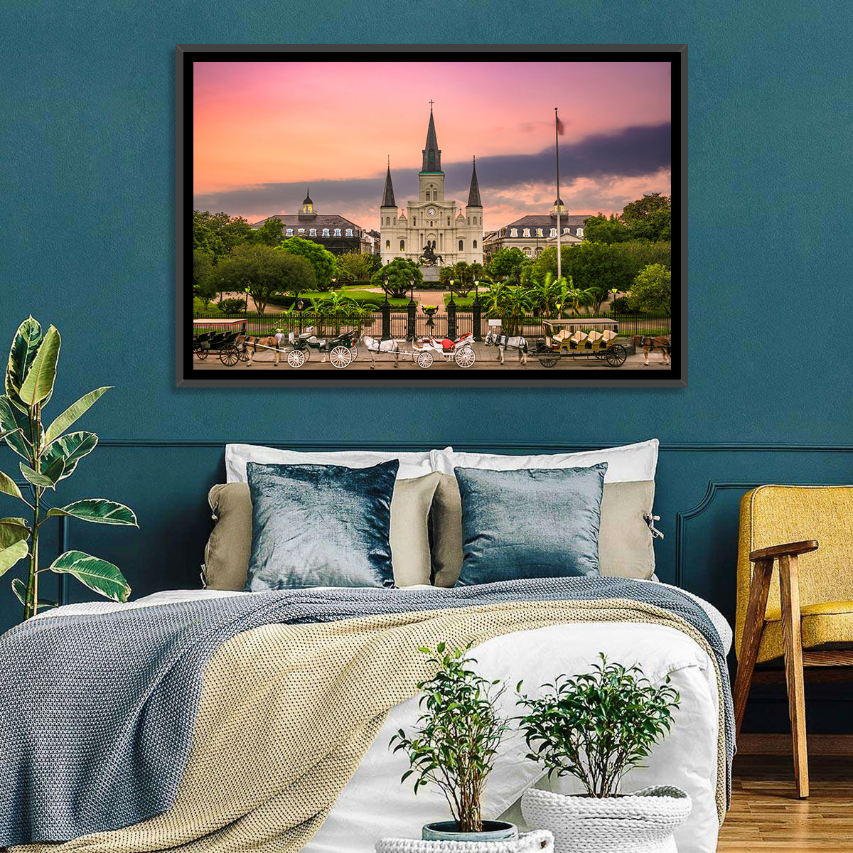 Jackson Square at Dusk Wall Art