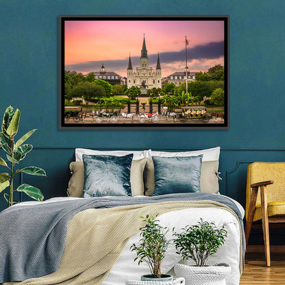 Jackson Square at Dusk Wall Art