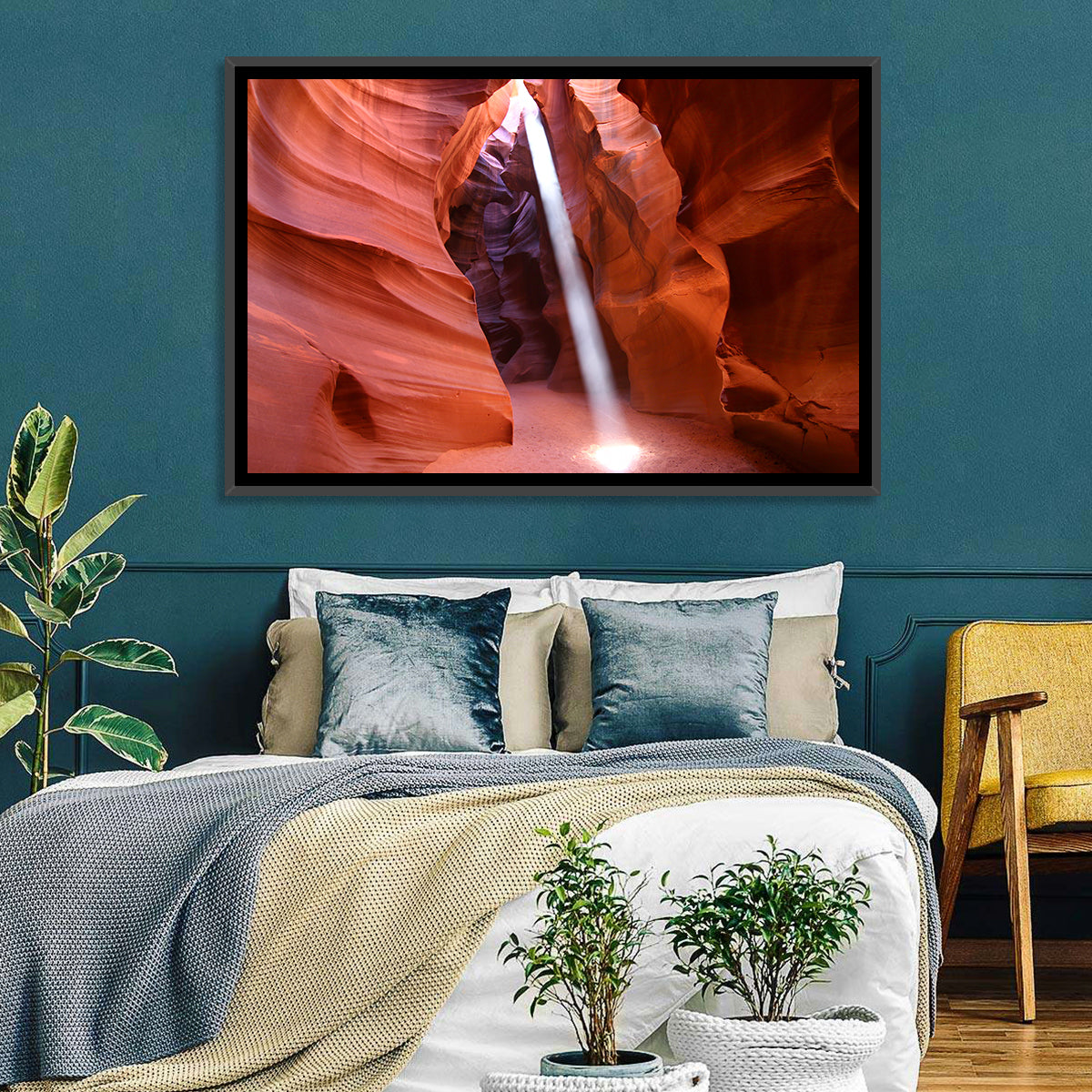 Antelope Canyon Light Beam Wall Art