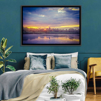 Danube Delta Golden Sunset Wall Art