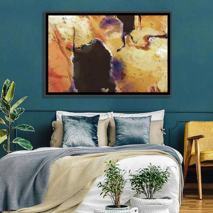 Merging Continents Textured Abstract Wall Art