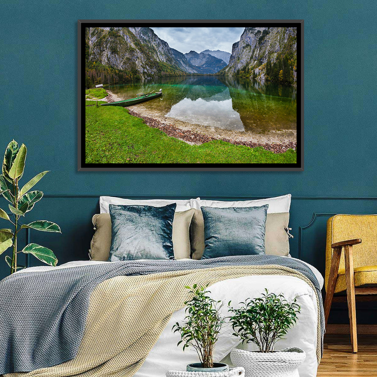 Obersee at Königssee Wall Art in a room, landscape