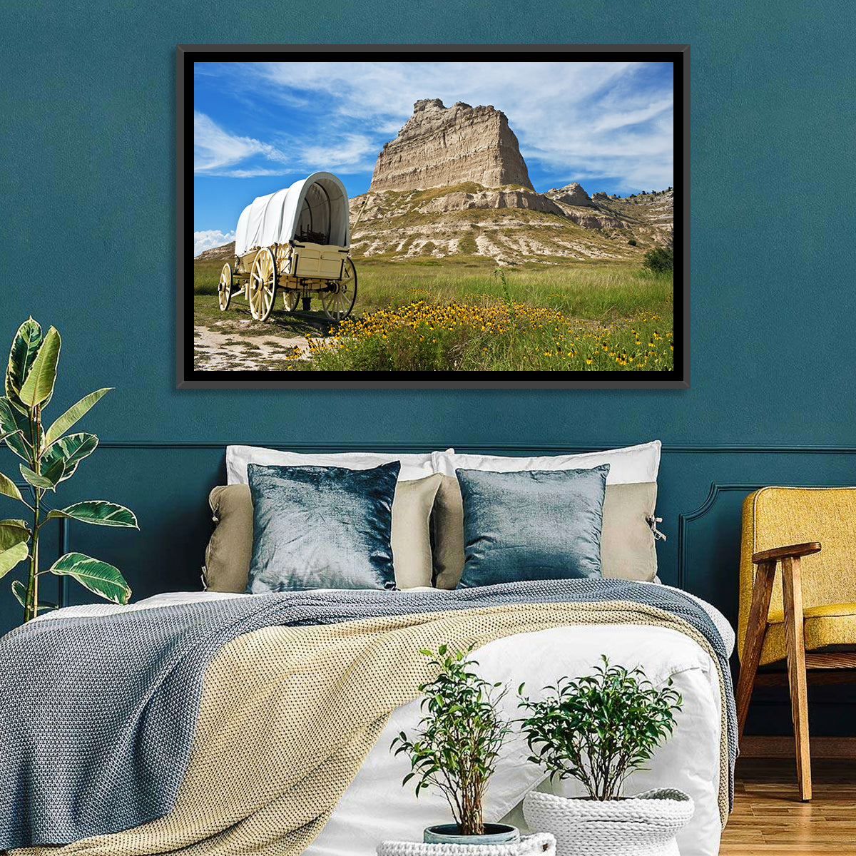 Scotts Bluff National Monument Wall Art in a room, landscape