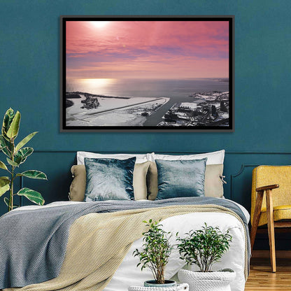 Lake Ontario Winter Skyline Wall Art